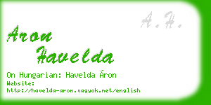 aron havelda business card